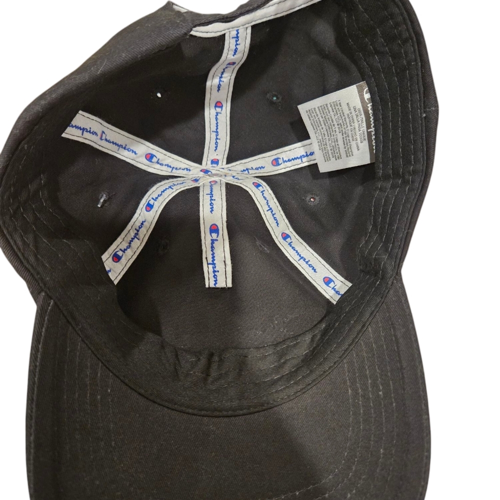 Champion Mens Ameritage Dad adjustable hat NWT black embroidered relaxed logo - Picture 5 of 6